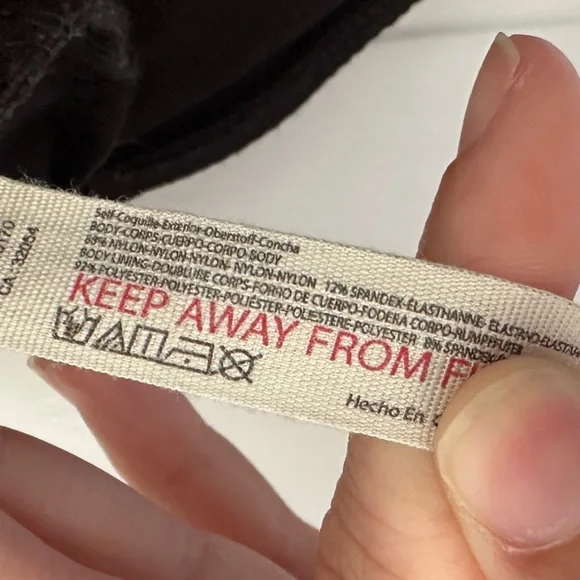 Free People Intimately Black Square Neck Short Sleeve Bodysuit in Size Small - Picture 11 of 13